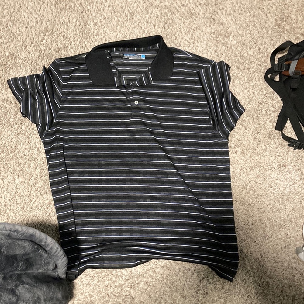 Xtra large striped polo